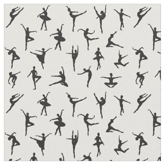 Tissu Silhouettes de ballet (Fermer)