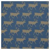 Tissu Silhouettes de caribou bleu (Échantillon)