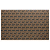 Tissu Silhouettes de caribous marron (Fat Quarter)