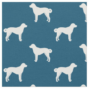 Tissu Silhouettes de Chien Berger Anatolien Motivées