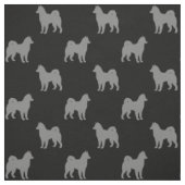 Tissu Silhouettes de chien malamué de l'Alaska modélisée (Échantillon)
