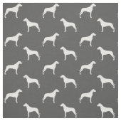 Tissu Silhouettes de chien Rhodesian Ridgeback Gris et B (Échantillon)