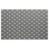 Tissu Silhouettes de chien Rhodesian Ridgeback Gris et B (Fat Quarter)