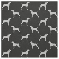 Silhouettes de chien Weimaraner gris et noir