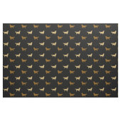 Tissu Silhouettes de chiens Retriever dorés clair et fon (Fat Quarter)