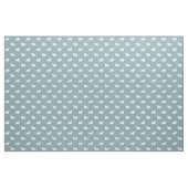 Tissu Silhouettes de Clumber Spaniel bleu et blanc (Yard)