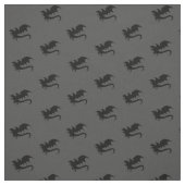 Tissu Silhouettes de dragons DND Gris (Échantillon)