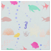 Tissu Silhouettes de la mer (Fermer)