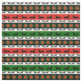 Tissu Silhouettes de Noël Greyhound (Échantillon)
