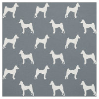 Silhouettes de race de chien Basenji à motifs