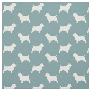Tissu Silhouettes de race de chien Norfolk Terrier
