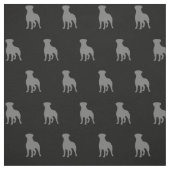 Tissu Silhouettes de race de chien Rottweiler Patterned (Échantillon)