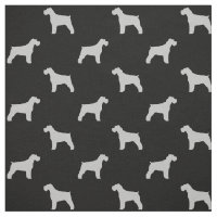 Silhouettes de Schnauzer Motif Gris et Noir
