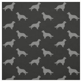 Tissu Silhouettes d'espagnols de Welsh Springer à queue  (Échantillon)