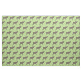 Tissu Silhouettes d'orignaux Tan Green (Fat Quarter)
