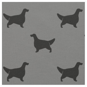 Tissu Silhouettes Motif gris et noir