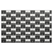 Tissu Silhouettes noires et blanches de plate-forme de (Fat Quarter)