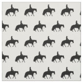 Tissu Silhouettes occidentales noires de sautillement de (Échantillon)