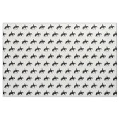 Tissu Silhouettes occidentales noires de sautillement de (Fat Quarter)