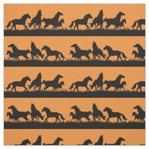 Tissu Silhouettes sauvages de Mustang