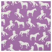 Tissu Silhouettes Unicorne violet (Échantillon)