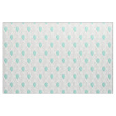 Tissu Silver & Turquoise Design chic & moderne feuille (Fat Quarter)