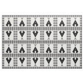 Tissu Simple amérindienne Tipi noir (Fat Quarter)