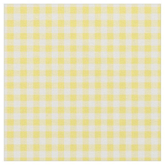 Tissu Simple Basic Sunny Yellow En vichy (Fermer)