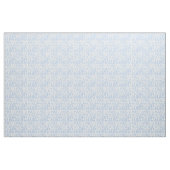 Tissu Simple Bleu Blanc Grandes Portes De Vache Motif an (Yard)
