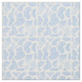 Tissu Simple Bleu Blanc Grandes Portes De Vache Motif an (Échantillon)