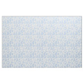 Tissu Simple Bleu Blanc Grandes Portes De Vache Motif an (Fat Quarter)