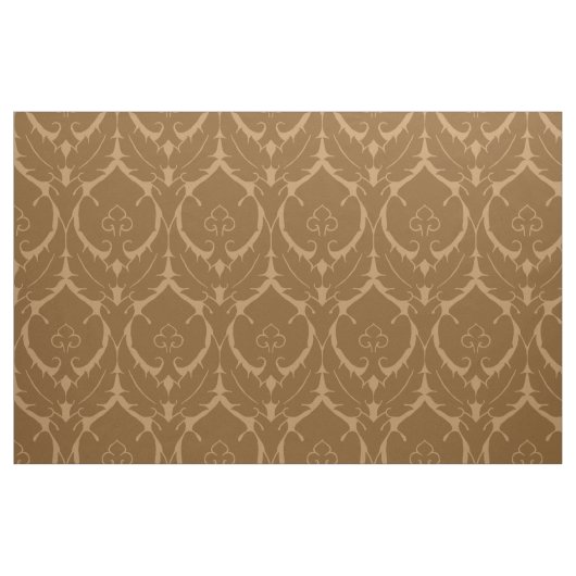 Tissu Simple Damas Renaissance, Caramel Brûlé (Fat Quarter)