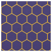 Tissu Simple Elegant Honeycomb Motif Abstrait Navy (Fermer)