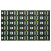 Tissu Simple moderne vert noir & blanc Motif (Fat Quarter)