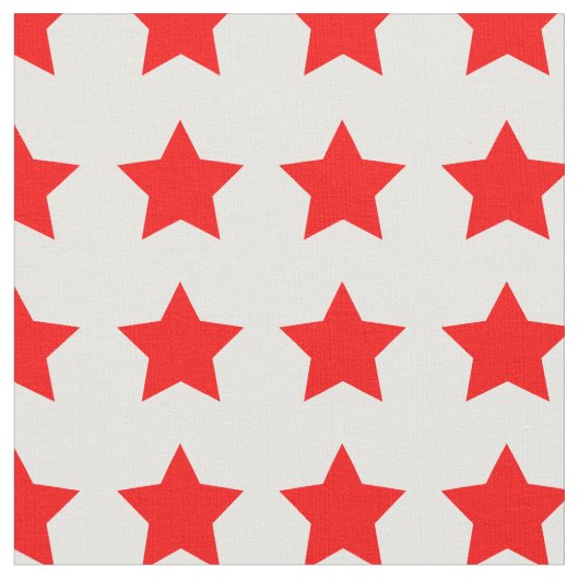 Tissu Simple Motif Red Star (Fermer)
