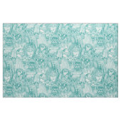 Tissu simplement animaux de la jungle africaine sarcelle (Fat Quarter)