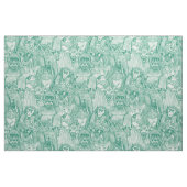 Tissu simplement animaux de la jungle africaine vert éme (Fat Quarter)