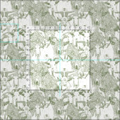 Tissu simplement chèvre thym vert quart perle (Carreau)