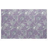 Tissu simplement des pieuvres bleu marine violet (Fat Quarter)