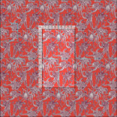 Tissu simplement des poulpes rouge clairet (Carreau)