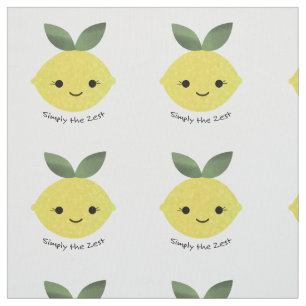 Tissu Simplement le Zest Cute Kawaii Lemon
