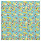 Tissu Singes et bananes (Échantillon)
