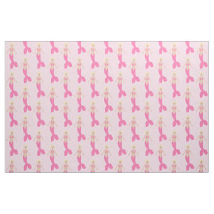 Tissu Sirène D'Imaginaire Rose