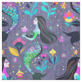 Tissu Sirène lumineuse (Fermer)