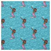 Tissu sirène noire marine (Échantillon)
