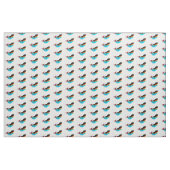 Tissu sirènes bleu petit sur blanc (Yard)