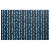 Tissu sirènes bleues sur noir (Yard)