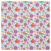 Tissu Sirènes et coquilles (Échantillon)