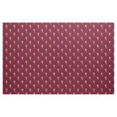 Tissu Skier Gold sur rouge (Fat Quarter)