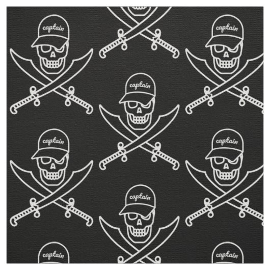 Tissu Skull and swords (Échantillon)